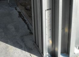 Hold down at interior corner