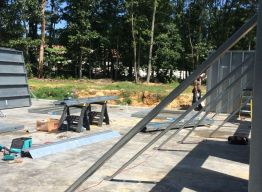 Four panels left to set